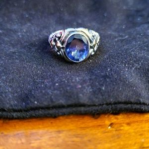 Size 6 HSN Bali Designs Indigo Amethyst 18k 925 Ring